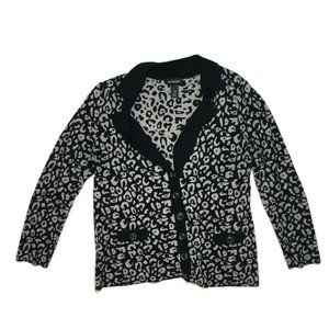 Lane Bryant 14/16  Cardigan Sweater Leopard Print